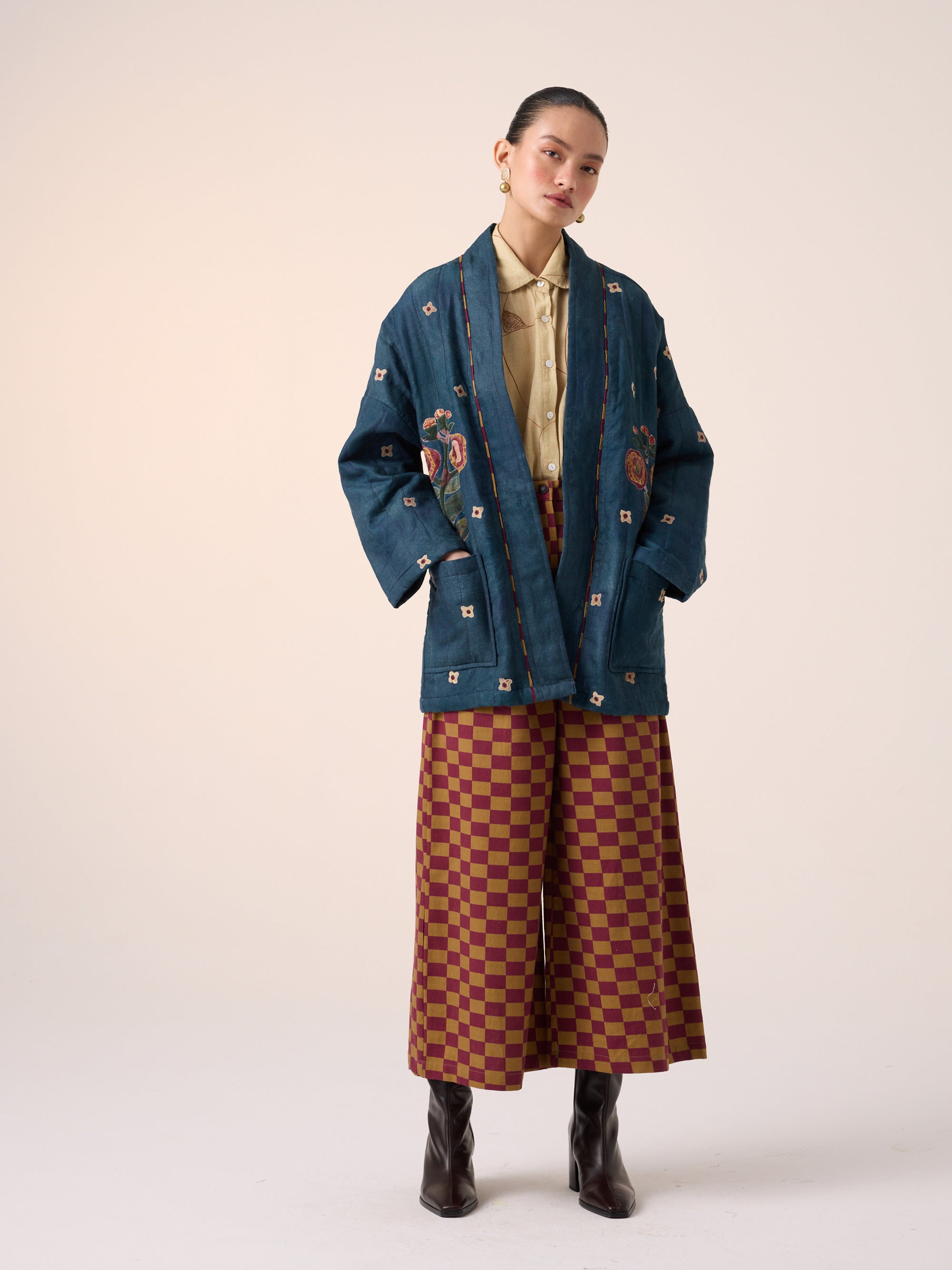 vintage whole pattern jacket セット -1117Wx1400H-466922361-black-