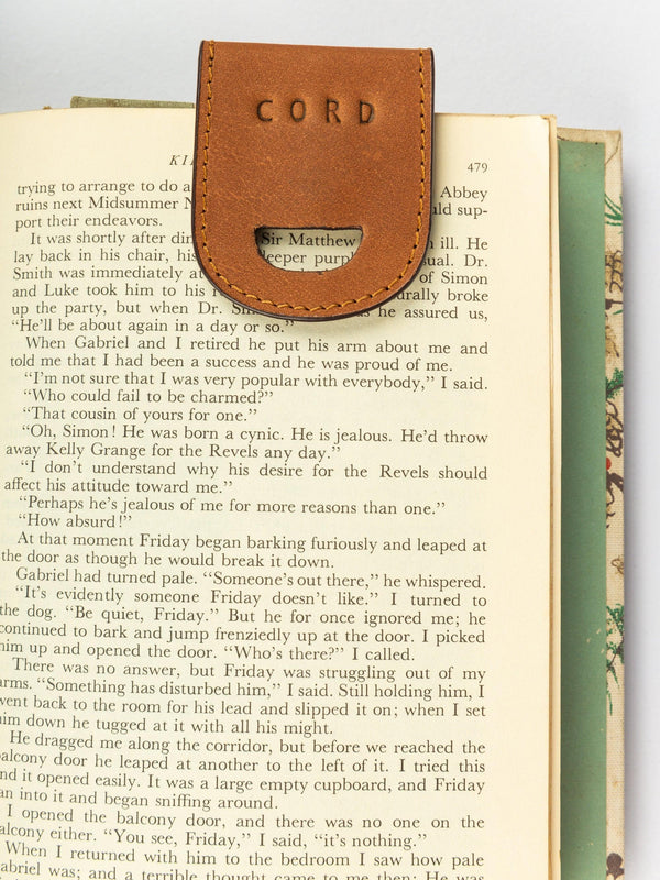 Leather Magnetic Bookmark