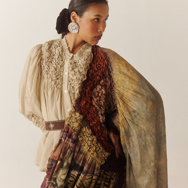 Smocked Sarees Redefining Vintage Fashion Style