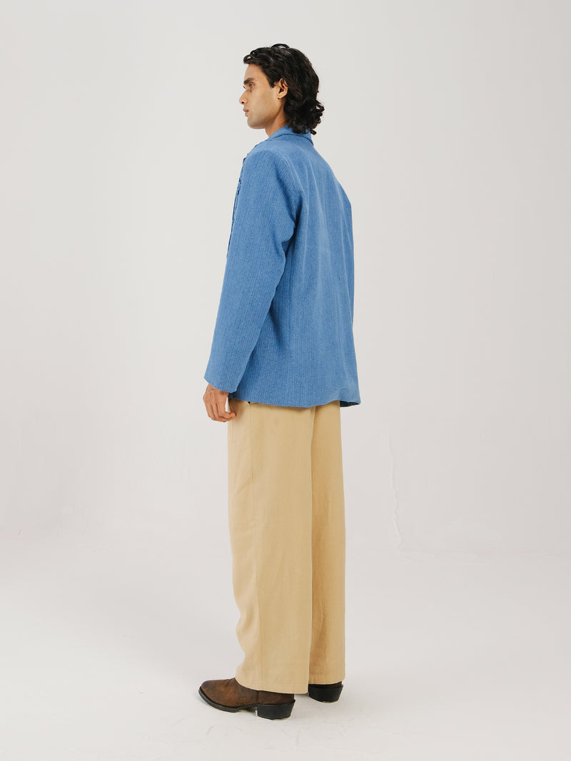 Front Smocked Blazer