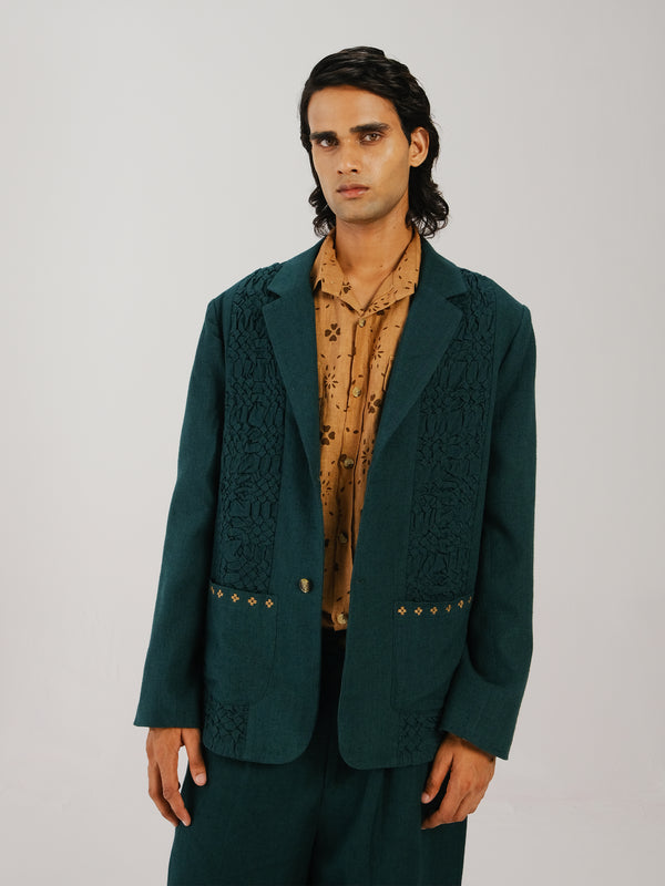 Front Smocked Blazer