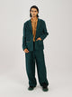 Front Smocked Blazer Set