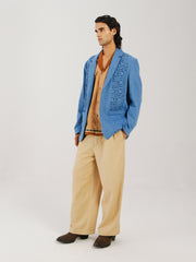 Front Smocked Blazer