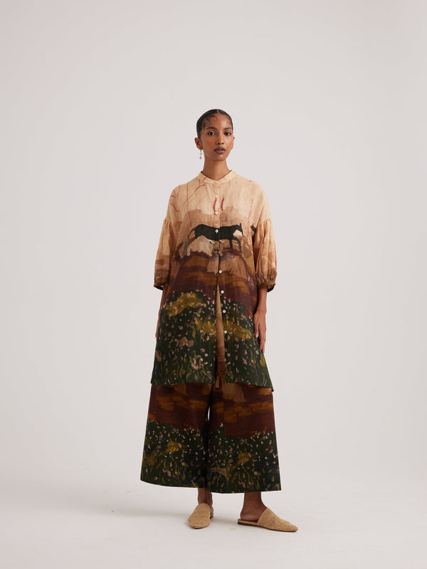Oracle Tunic-Village Print