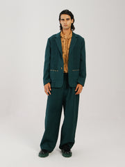 Front Smocked Blazer