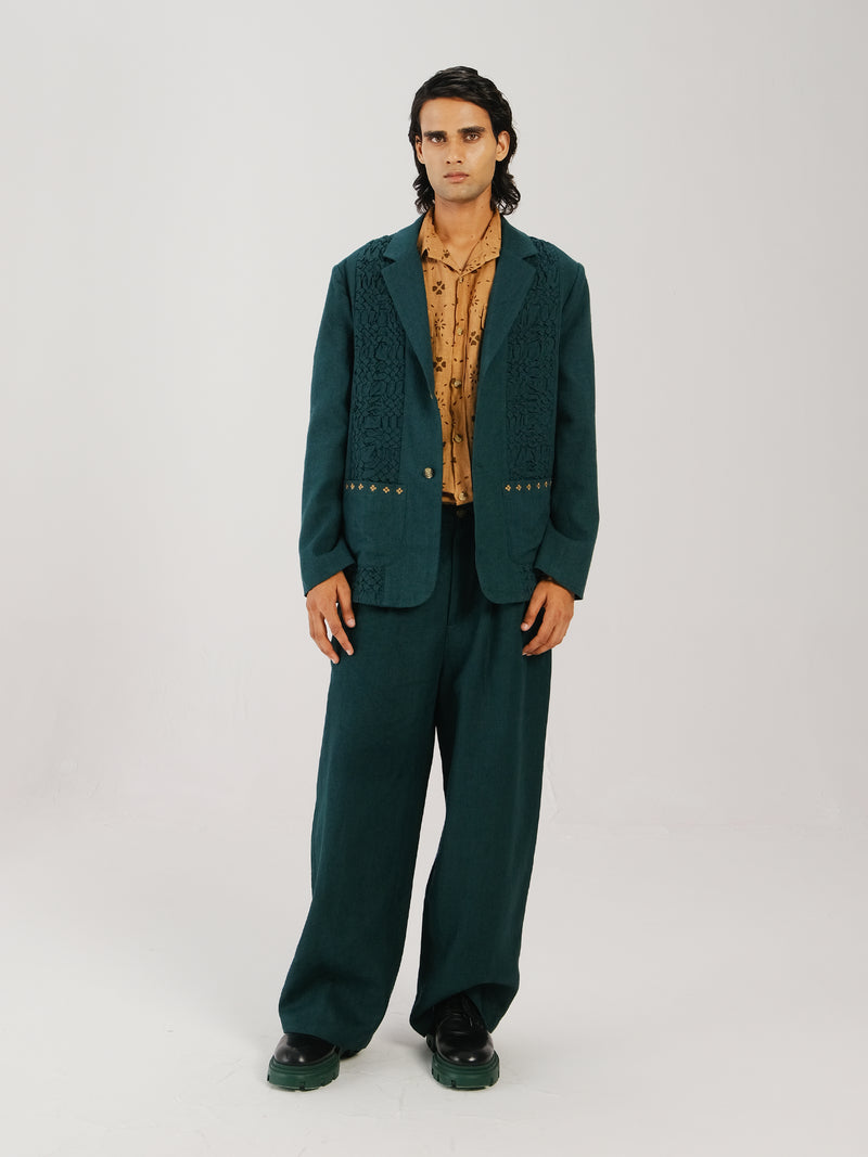 Front Smocked Blazer