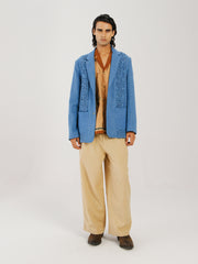 Front Smocked Blazer