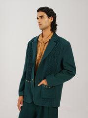 Front Smocked Blazer