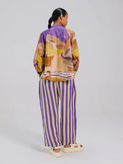 Swimmers + Plume Print A-Line Shirt Set