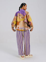 Swimmers + Plume Print A-Line Shirt Set