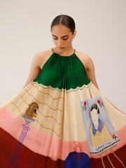 Loft Print Circle Long Dress