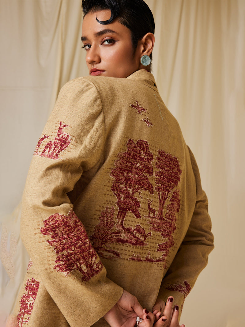 Oversized Blazer Set (Set Of 2)