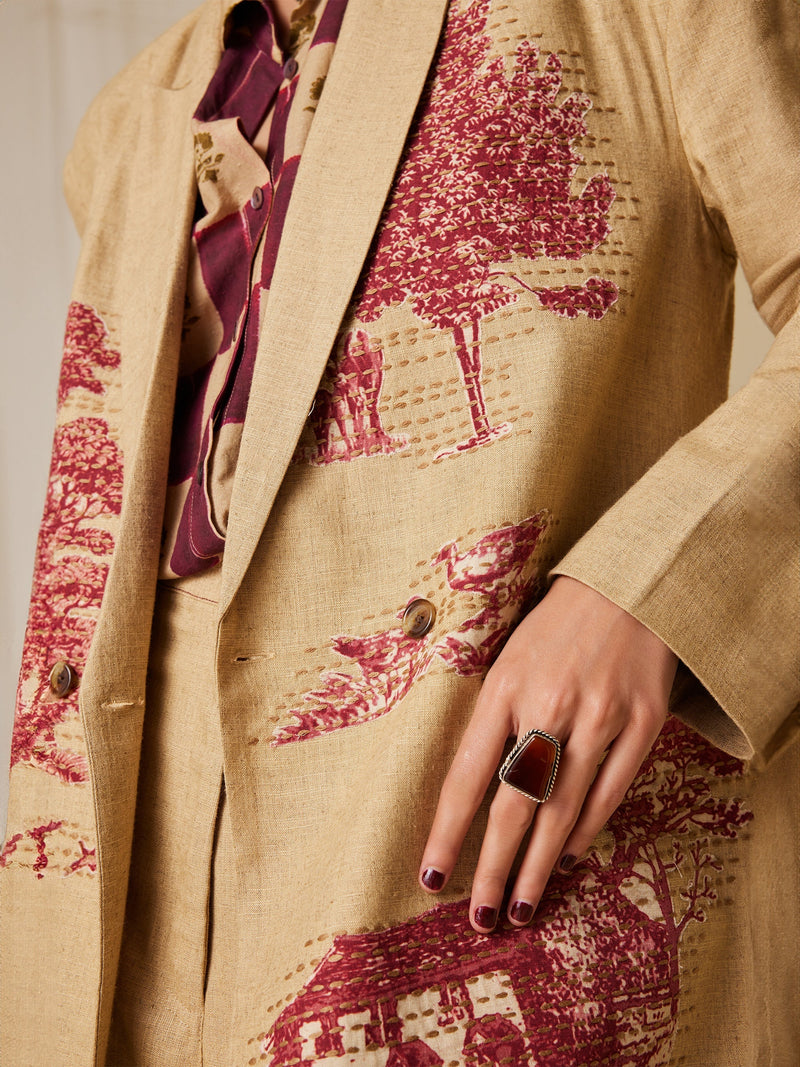 Oversized Blazer Set (Set Of 2)