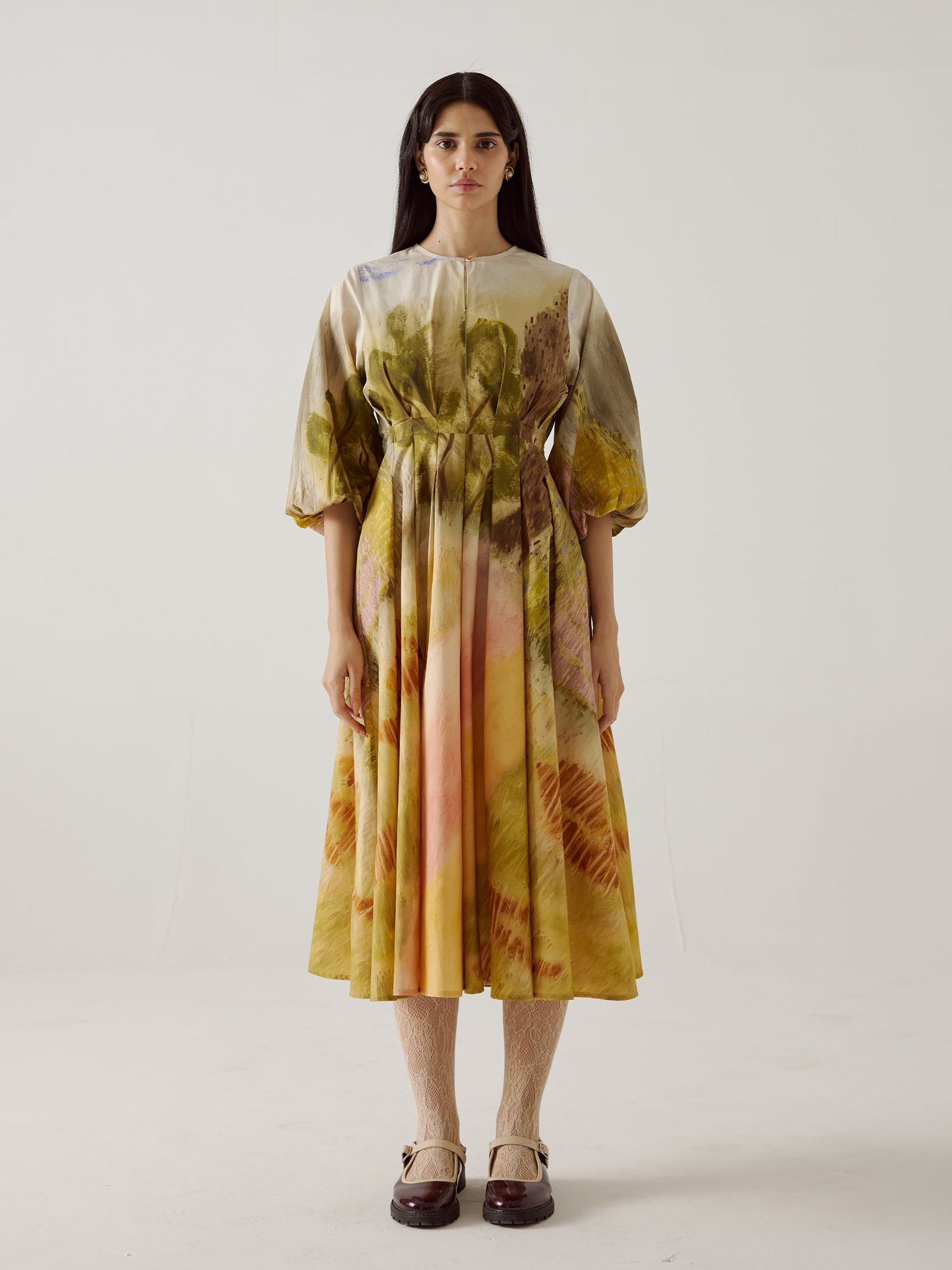 【yo BIOTOP】open sleeve cotton mini dress yo BIOTOP】open sleeve cotton mini dress BIOTOP(ビオトープ