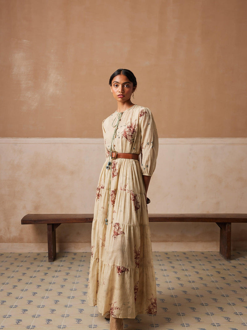 cotton culture dress Fitted blue cotton traditional wear