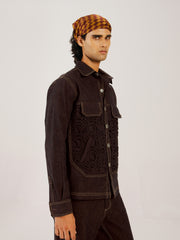 Smocked Collar Jacket