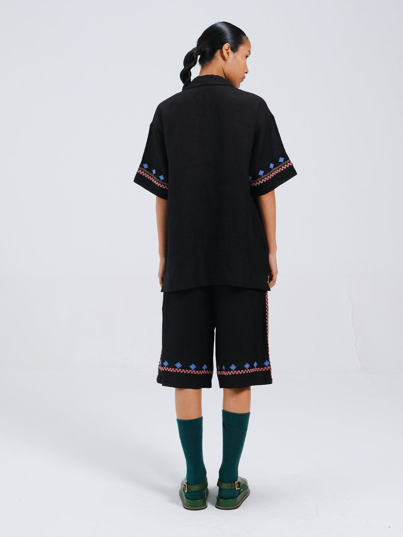 Wide leg shorts