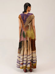 Swimmers Print Vintage Long July Dress