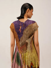 Swimmers Print Vintage Long July Dress