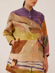Mia Shirt | Swimmers Printed Shirt for Women