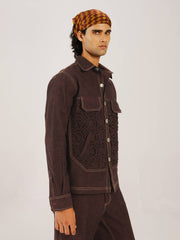 Smocked Collar Jacket