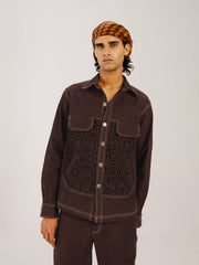 Smocked Collar Jacket