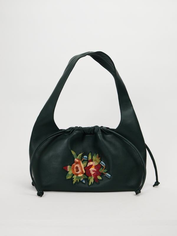 Embroidered Drawstring Bag