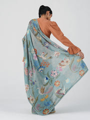 Smocked Saree