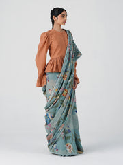 Smocked Saree