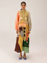 Coffee Print Goa Dress | Vintage Printed Long Dress 