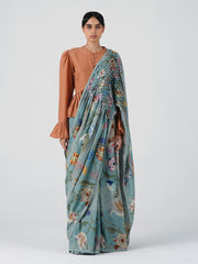 Smocked Saree