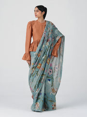 Smocked Saree