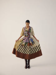 Print Blocked Dress