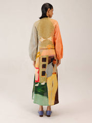 Coffee Print Goa Dress | Vintage Printed Long Dress 