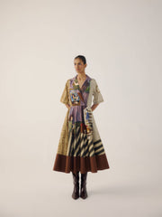 Print Blocked Dress