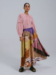 Swimmers Print Circle Skirt