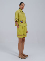 Leo Co-ord Set – Shirt & Wide Leg Shorts