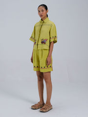 Leo Co-ord Set – Shirt & Wide Leg Shorts