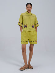 Leo Co-ord Set – Shirt & Wide Leg Shorts