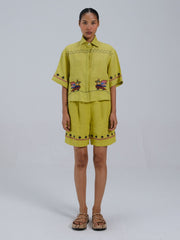 Leo Co-ord Set – Shirt & Wide Leg Shorts