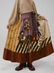Print Blocked Skirt