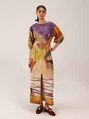 Swimmers Print Shaft Dress