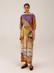 Swimmers Print Shaft Dress