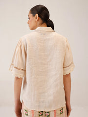 Ivory Doll Appl. Victorian Shirt
