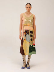 Morning Coffee Printed Zen Midi Dress