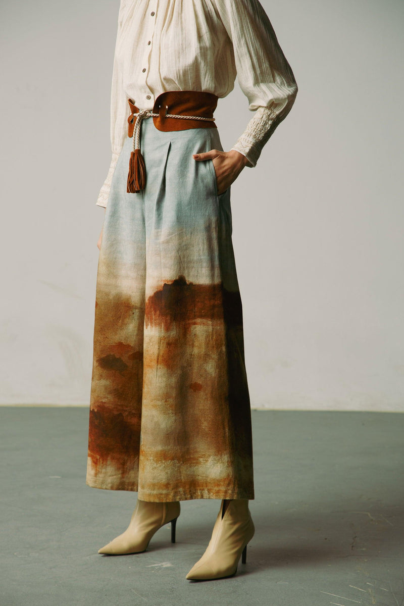 Wide Leg Pants + Kahlo Belt