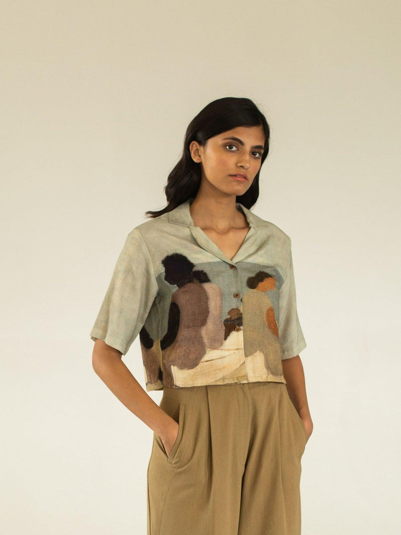 Crop Shirt + Macbook Sleeve Sea