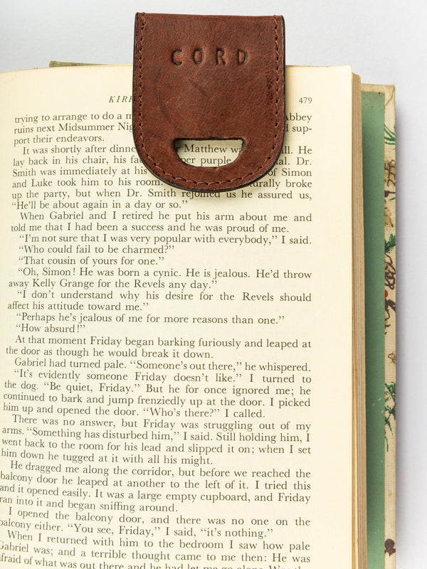 Leather Magnetic Bookmark